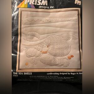 PRISM Fiber Art with Cream and Orange Tones